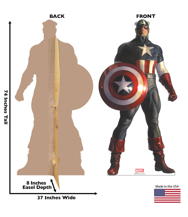 Life-size Cardboard Cutout Captain America Timeless