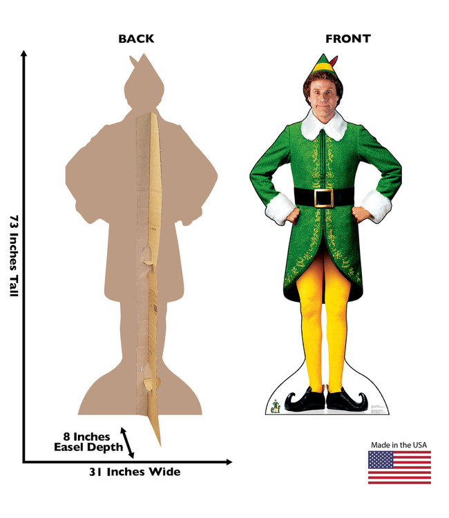 ADVANCED GRAPHICS INC. Life-size Buddy the Elf Cardboard Cutout