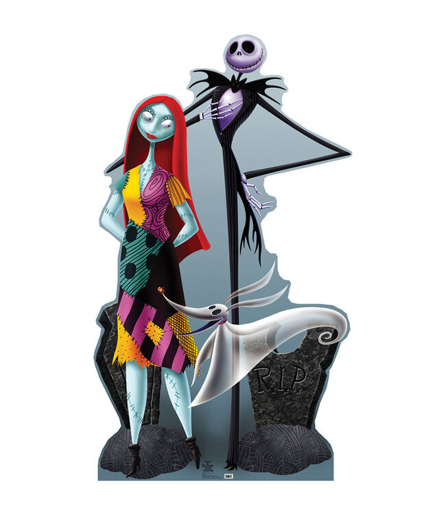 Life-size Jack, Sally & Zero Cardboard Cutout