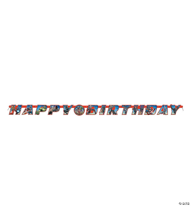 UNIQUE INDUSTRIES INC Marvel Comics The Avengers™ Jointed Birthday Banner