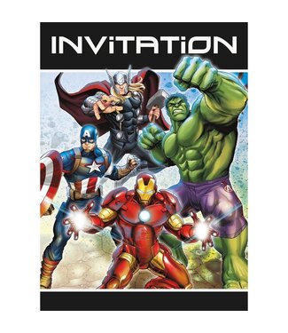 UNIQUE INDUSTRIES INC Avengers Party Invitations 8ct