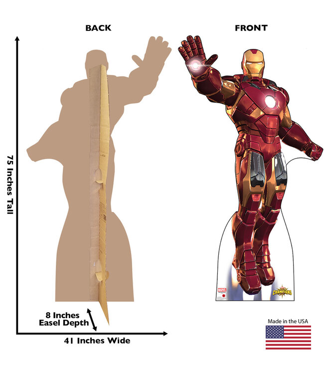 Life-size Iron Man Contest of Champions Cardboard Cutout