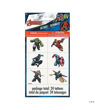UNIQUE INDUSTRIES INC Marvel Comics The Avengers™ Temporary Tattoos - 4 Pc.