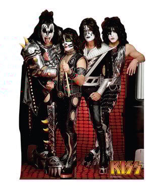 ADVANCED GRAPHICS INC. KISS Group Cardboard Cutout