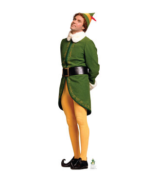 Life-size Concerned Buddy Elf Cardboard Cutout