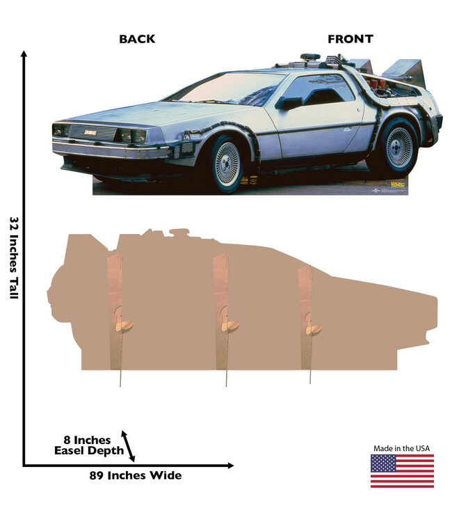 ADVANCED GRAPHICS INC. Cardboard Cutout DeLorean Back to the Future