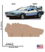 ADVANCED GRAPHICS INC. Cardboard Cutout DeLorean Back to the Future