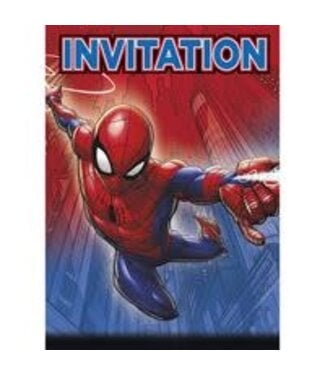 Unique Industries Spider-Man Invatations -8ct