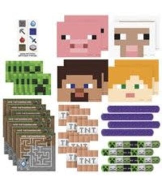 UNIQUE INDUSTRIES INC Favor Pack Minecraft Party | 48 Pcs