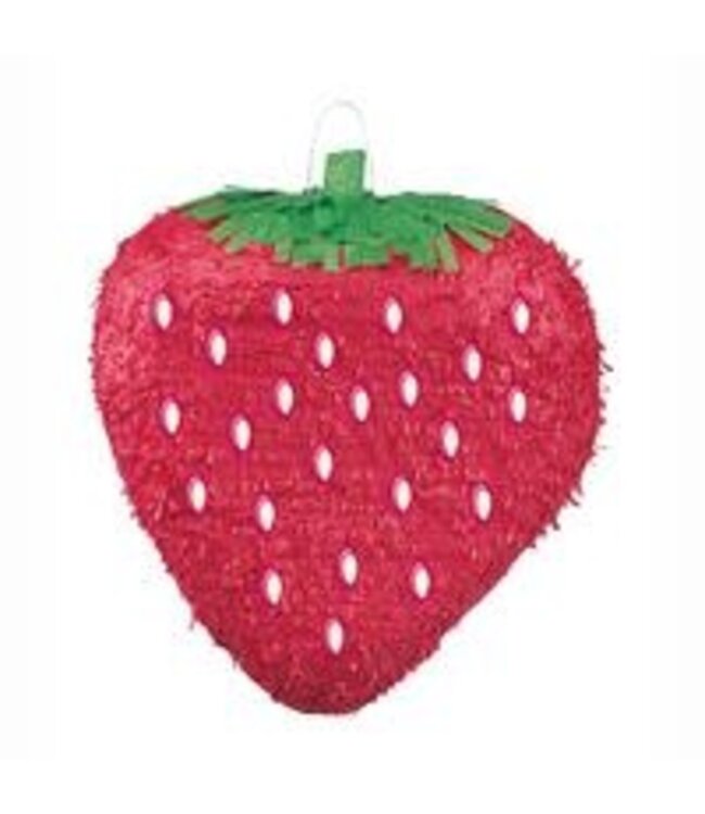 UNIQUE INDUSTRIES INC Strawberry Piñata, 13 x 10 Inches, 1 Count