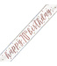 UNIQUE INDUSTRIES INC Rose Gold Glitz Birthday Banner-9ft