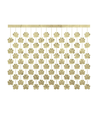 UNIQUE INDUSTRIES INC Gold Paw Photo foil Backdrop