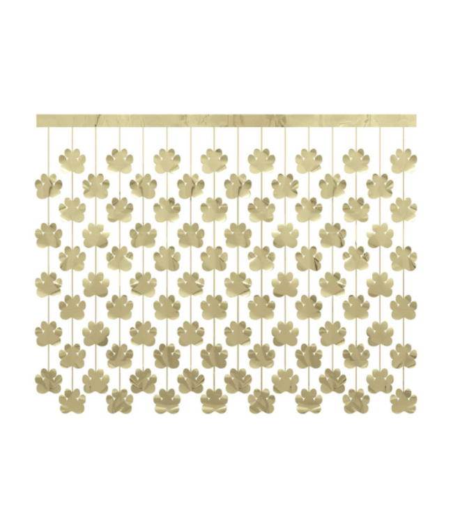 UNIQUE INDUSTRIES INC Gold Paw Photo foil Backdrop