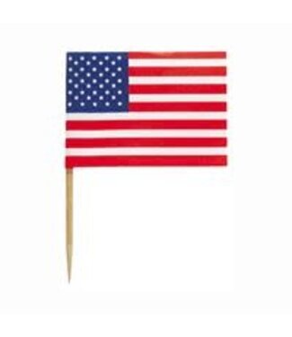 UNIQUE INDUSTRIES INC American Flag Picks-30ct