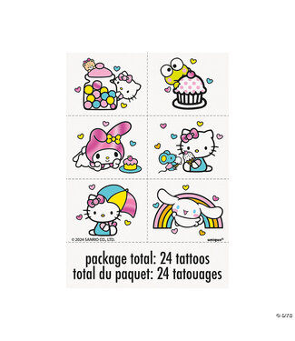 UNIQUE INDUSTRIES INC Hello Kitty® Temporary Tattoos with Foil - 24 Pc.