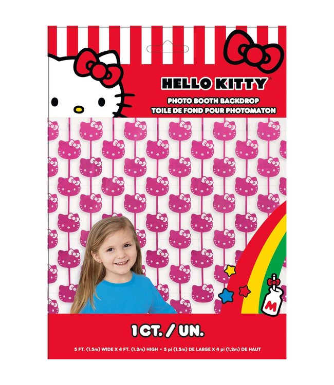 UNIQUE INDUSTRIES INC Hello Kitty and Friends Birthday Scene Setter, 60 x 48 Inches, 1 Count