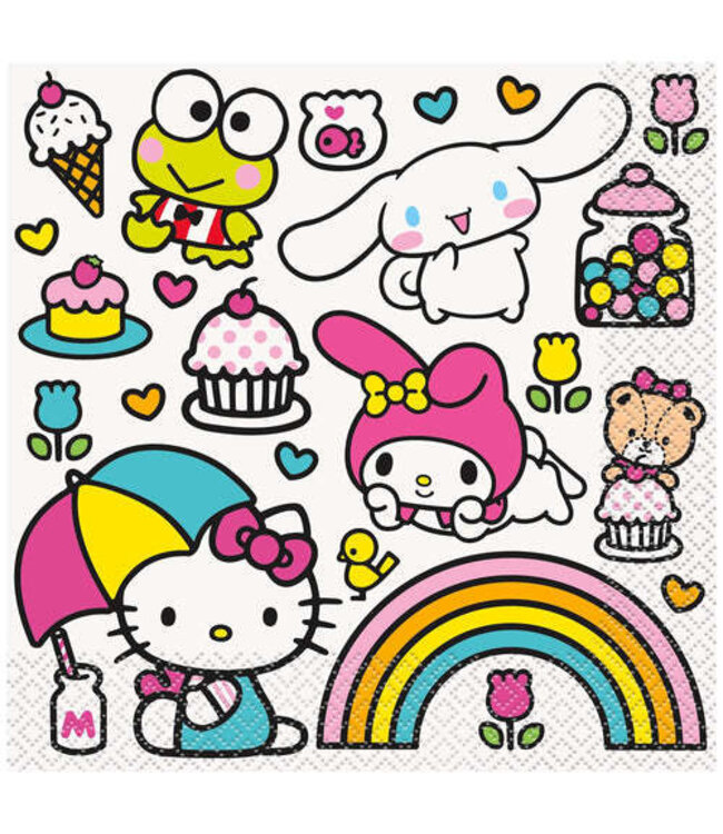Hello Kitty & Friends Party Luncheon Napkins - 16 Ct.