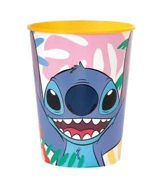 UNIQUE INDUSTRIES INC Stitch Yellow Party Favour Cup, Disney, 16 oz, 1 Count