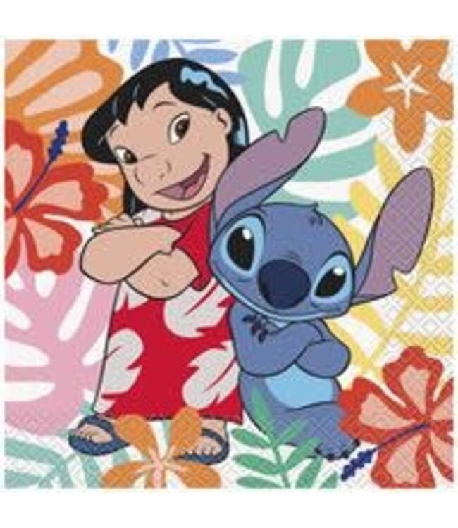 Unique Industries Lilo and Stitch Luncheon Napkins - 16 Count