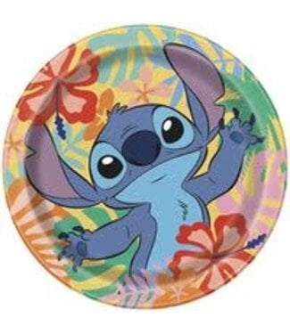 Unique Industries Lilo & Stitch Round Paper Dinner Plates - 9" (Pack of 8)