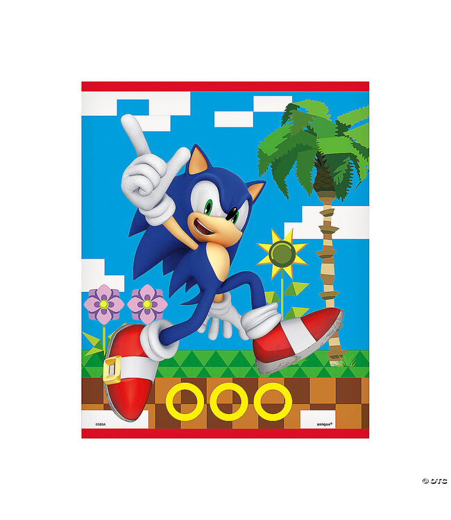 Unique Industries Sonic the Hedgehog™ Plastic Goody Bags – 8 Pc.