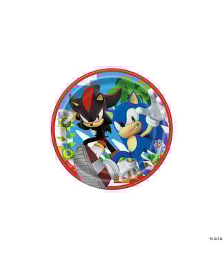Unique Industries 7" Sonic the Hedgehog™ Party Disposable Paper Dessert Plates - 8 Ct.