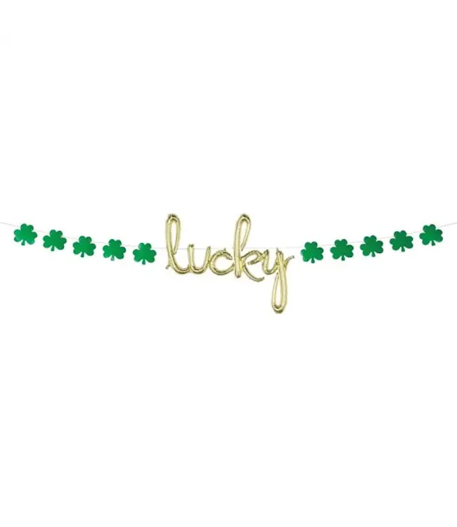 ANAGRAM Shamrock Banner & Lucky Airfilled Foil