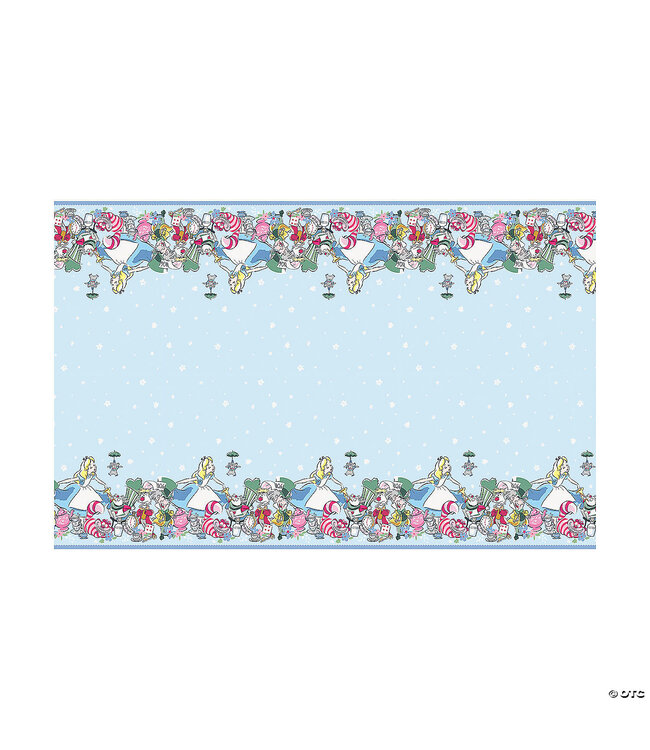 UNIQUE INDUSTRIES INC 54" x 84" Disney’s Alice in Wonderland Plastic Tablecloth