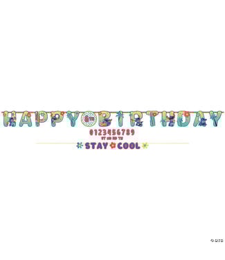 Amscan 6 Ft. - Disney’s Stitch Happy Birthday Add-an-Age Jumbo Letter Banner Set - 2 Pc.