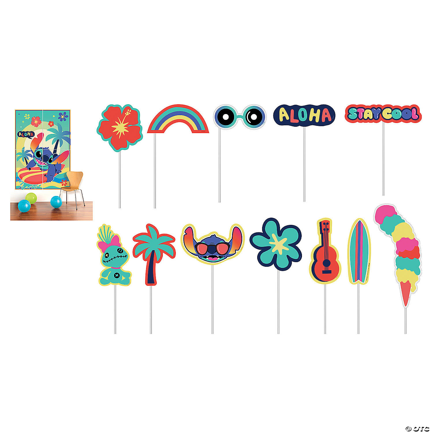 Accessoires photo Amscan sur tige