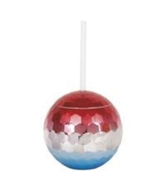 Unique Industries Disco Ball Tumbler with Straw