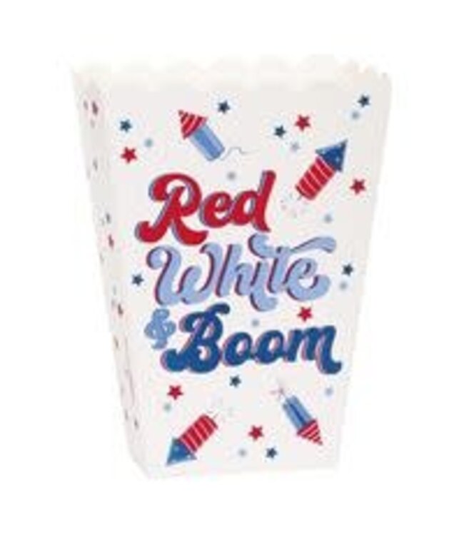 UNIQUE INDUSTRIES INC Patriotic Popcorn Boxes 10ct