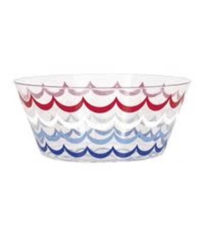 UNIQUE INDUSTRIES INC Patriotic Plastic Serving Bowl
