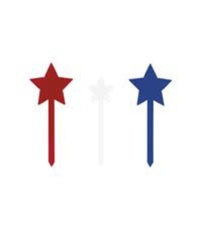 UNIQUE INDUSTRIES INC 12CT PICKS STARS PATRIOTIC