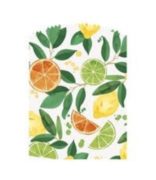 UNIQUE INDUSTRIES INC Citrus Fruit Paper Treat Bags with Stickers (6pk)