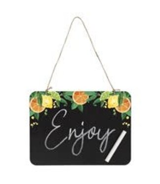 UNIQUE INDUSTRIES INC Citrus Fruit Plastic Hanging Chalkboard