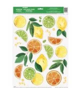UNIQUE INDUSTRIES INC Citrus Fruit Window Clings