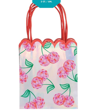UNIQUE INDUSTRIES INC Summer Disco Cherry Favor Bags-3ct