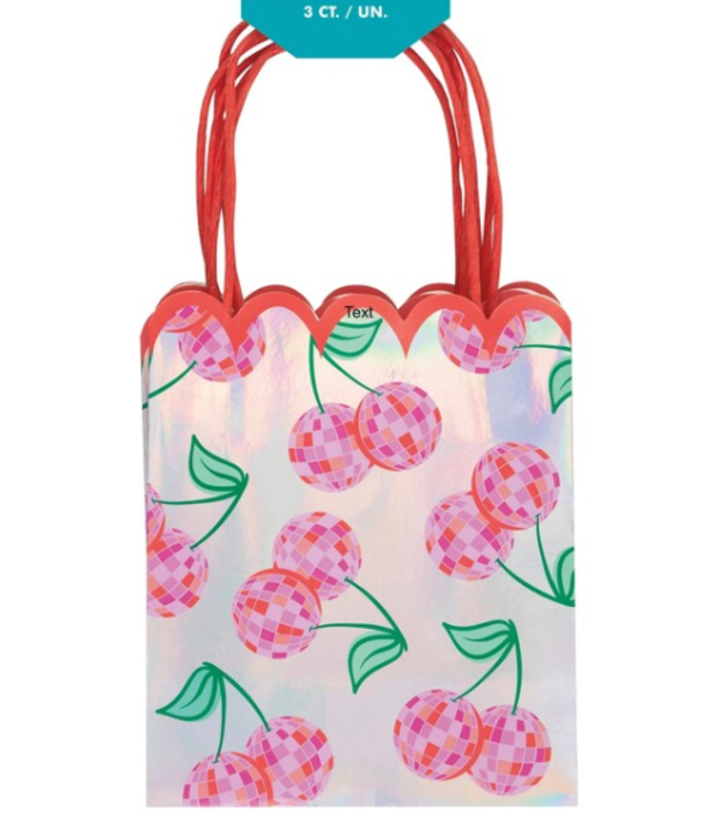 UNIQUE INDUSTRIES INC Summer Disco Cherry Favor Bags-3ct