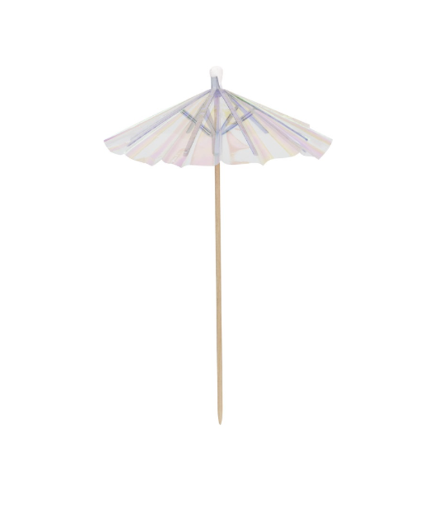 UNIQUE INDUSTRIES INC Iridescent Drink Umbrellas-25ct