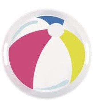 UNIQUE INDUSTRIES INC Summer Fun Beach Ball Serving Tray 15in
