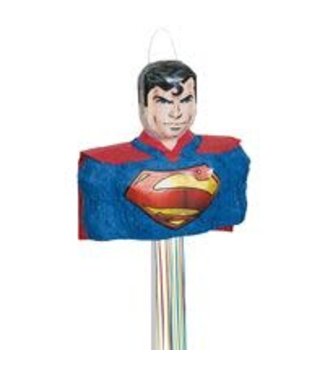 UNIQUE INDUSTRIES INC 3D Superman Pull String Pinata