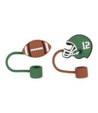 UNIQUE INDUSTRIES INC Football and Football Helmets Straw Covers-8ct