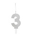 UNIQUE INDUSTRIES INC Sparkler Topped Number Candle