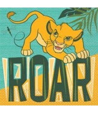 Unique Industries Disney’s The Lion King Featuring Simba Luncheon Napkins - 16 Pc.