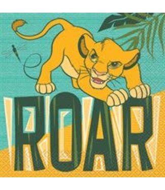 UNIQUE INDUSTRIES INC Disney’s The Lion King Featuring Simba Luncheon Napkins - 16 Pc.