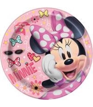 Unique Industries Disney's Minnie Mouse Party Paper Dinner Plates - 8 Ct.