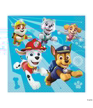 Unique Industries Paw Patrol™ Beverage Napkins - 16 Pc