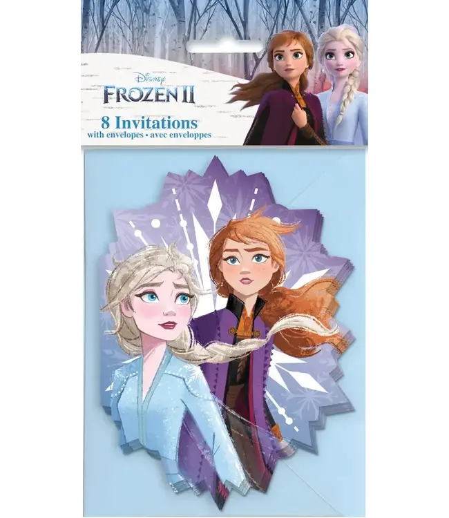 UNIQUE INDUSTRIES INC Disney Frozen 2 Invitations, 8ct