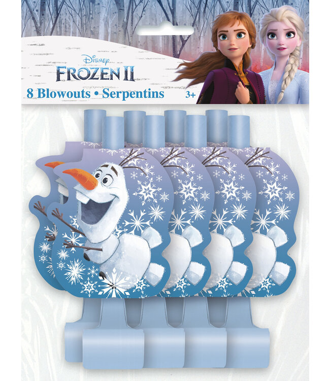 UNIQUE INDUSTRIES INC Disney’s Frozen II Olaf Blowouts - 8 Pc